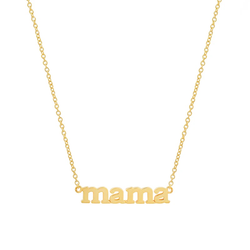 Eine goldene Mama-Halskette von Jennifer Meyer