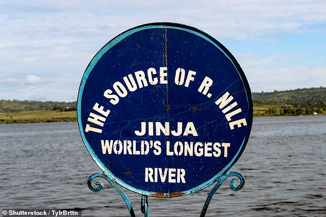 Go with the flow: A sign marking the source of the River Nile