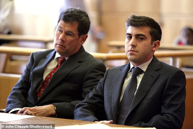 Liuzzo (im Bild rechts vor Gericht) hatte Berichten zufolge mit Drogen zu kämpfen und war zuvor in Australien wegen einer Reihe von Straftaten, darunter Kokainbesitz, festgenommen worden