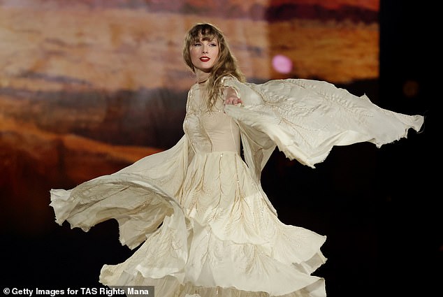 Next month on May 9, Taylor is slated to resume her Eras Tour following a two-month break which will kick off in France, followed by other dates throughout Europe; seen in March in Singapore