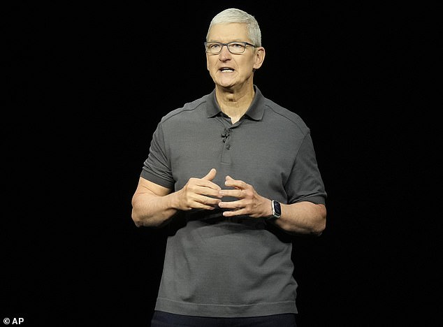 Auch Apple-Chef Tim Cook (im Bild) kündigte kürzlich eine große KI-Ankündigung an – es ist jedoch unklar, ob diese am 7. Mai erfolgen wird