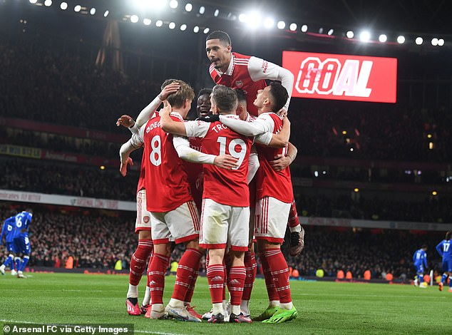 Arsenal hat fünf Spieler im Kader, darunter Innenverteidiger William Saliba (oben)