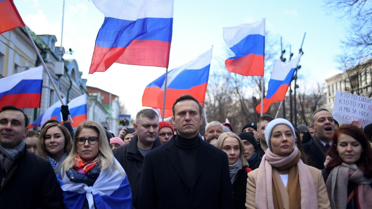 Nawalny bei einer Kundgebung