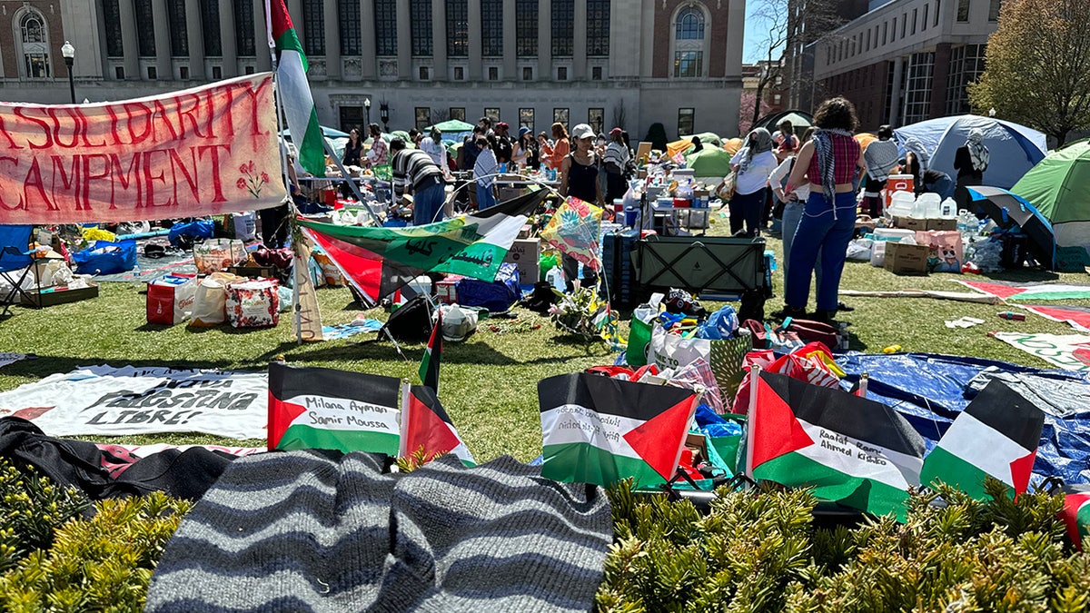 Antiisraelische Agitatoren errichten ein Lager auf dem Campus der Columbia University