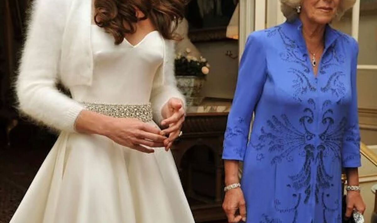Prinzessin Kate trug ein schlichteres Hochzeitskleid