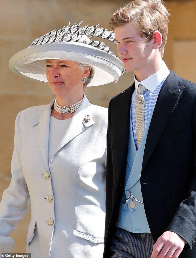 Tiggy Pettifer and Tom Pettifer attend the wedding of Prince Harry to Ms Meghan Markle at St George's Chapel, Windsor Castle on May 19, 2018 in Windsor (pictured)