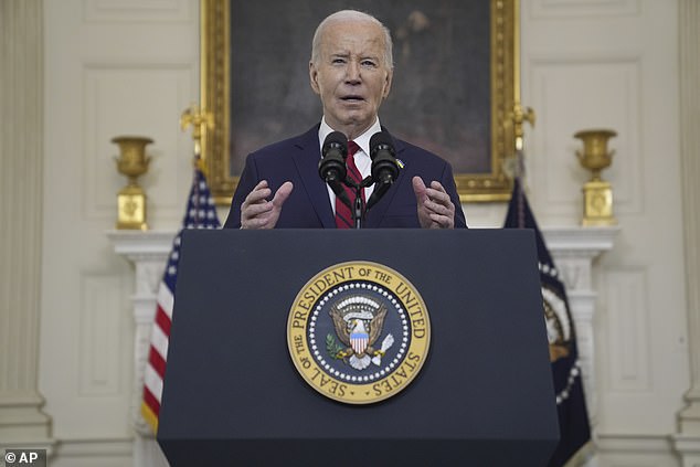 Präsident Joe Biden argumentierte, dass das Gesetz über Auslandshilfe Amerika sicherer machen werde