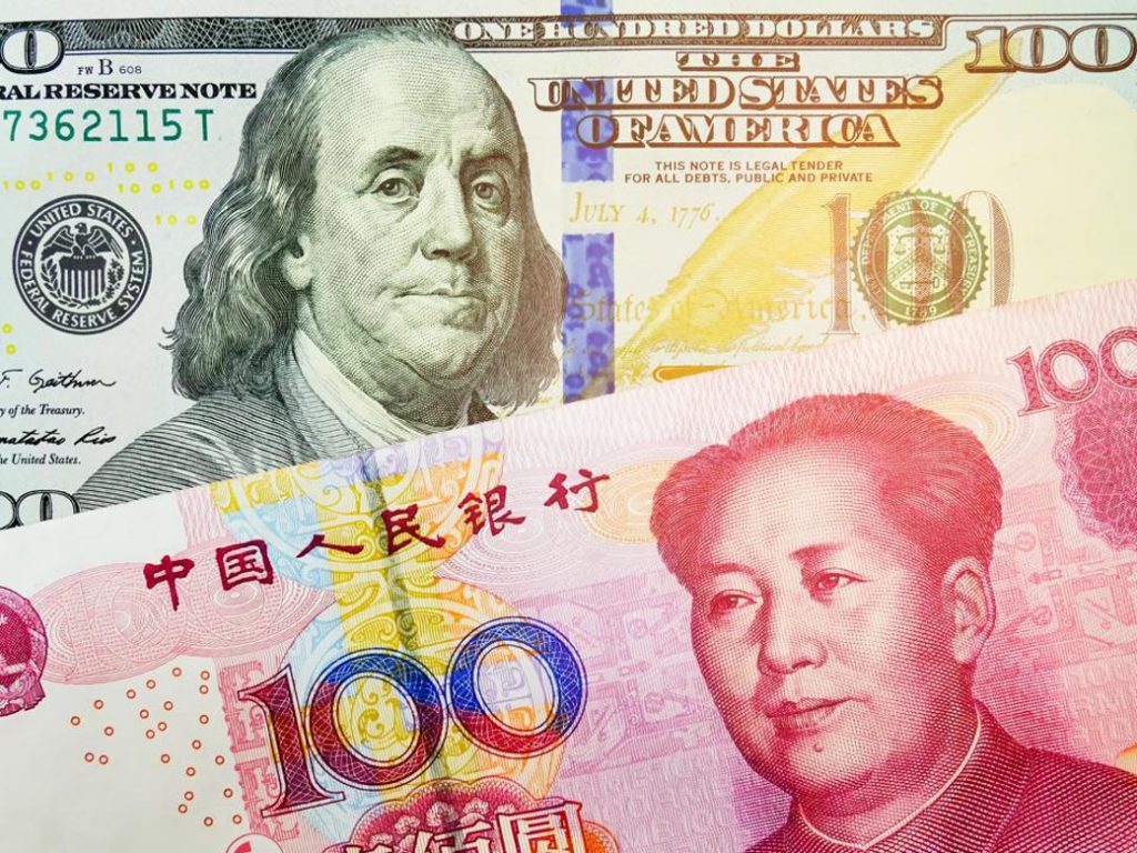 US-Dollar chinesische Yuan-Währung BRIC