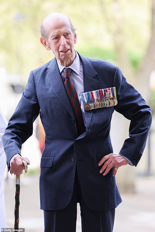 Der Herzog von Kent hat heute an der Black Sunday-Zeremonie der Scots Guards in London teilgenommen