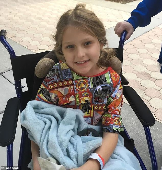 Die damals neunjährige Abby Bray wurde wegen Leukämie behandelt, bevor dem Krankenhaus die Medikamente ausgingen, auf die sie zum Überleben angewiesen war