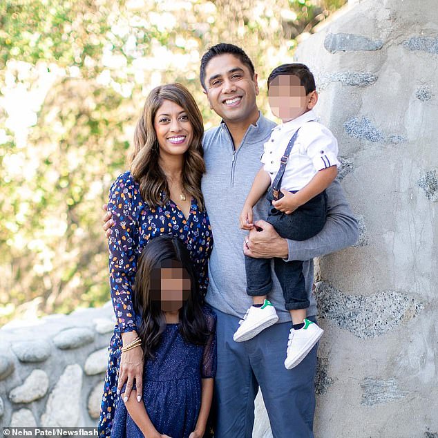 Die Kinder des Radiologen aus Pasadena, damals vier und sieben Jahre alt, und seine Frau Neha Patel, 41, befanden sich im Auto, und ein Beamter sagte, es sei ein „absolutes Wunder“, dass sie lebend herauskamen
