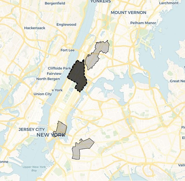 Wenn das Gesetz verabschiedet wird, werden die Verhütungsmittel im East Village von Manhattan, Harlem, der Bronx und Bed Stuy und Bushwick in Brooklyn verteilt