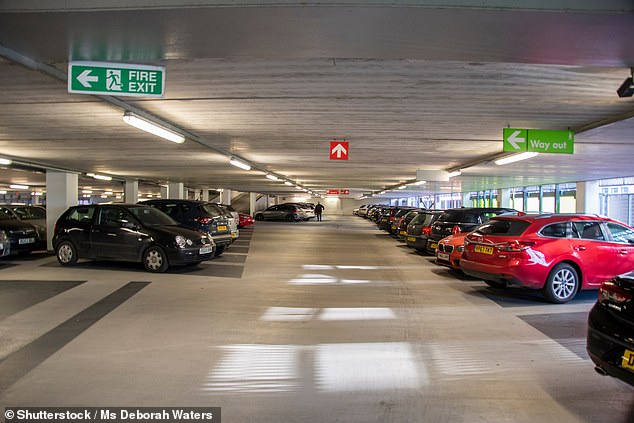 The British Parking Association's 1970s guidelines say the minimum size of a UK parking space needs to be 2.4 metres wide (and 4.8 metres long). Today's family cars are on average 1.8 metres wide, leaving just 30cm either side to open the door in a multi-storey