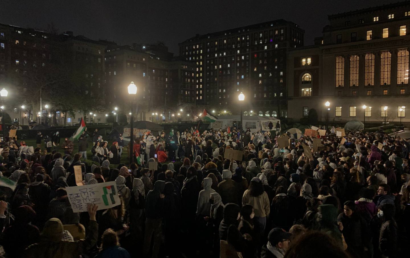Das Gaza-Solidaritätslager an der Columbia University