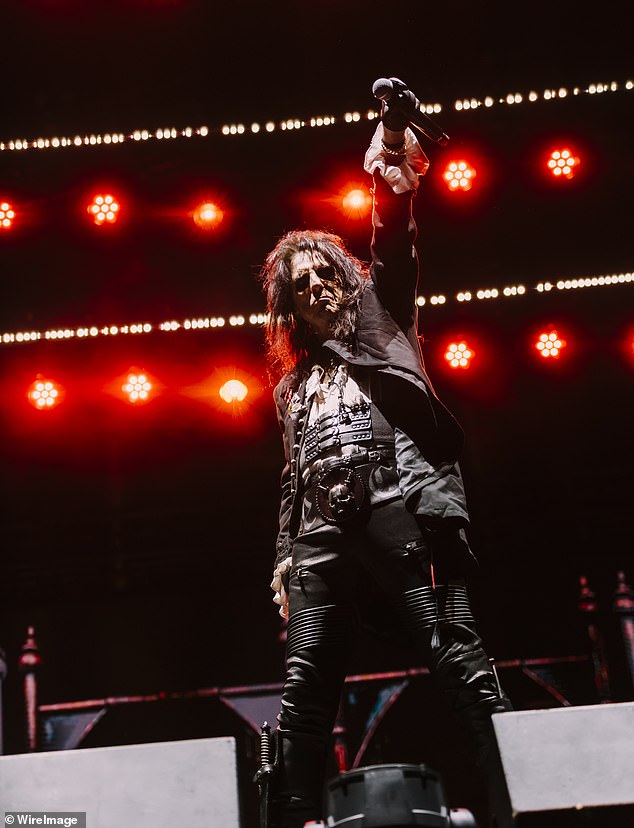 A string of Aussie music festivals have been forced to cancel due to issues including poor ticket sales, but Pandemonium Rocks has defied the odds and gone ahead (pictured: Alice Cooper headlining)