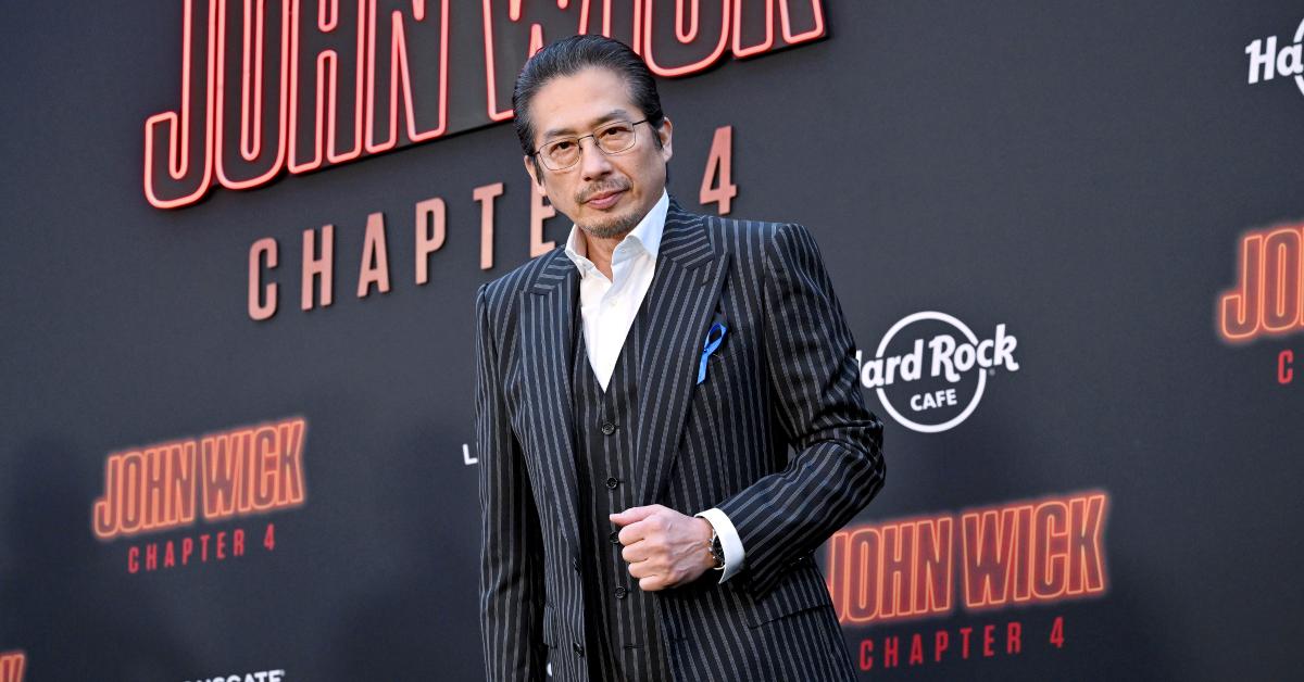 Hiroyuki Sanada nimmt an der Los Angeles-Premiere von „Lionsgate's“ teil "John Wick: Kapitel 4" im TCL Chinese Theatre am 20. März 2023