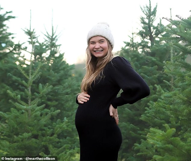 Martha gab am Neujahrstag zum ersten Mal bekannt, dass sie schwanger war, als sie Bilder ihres Bauches veröffentlichte