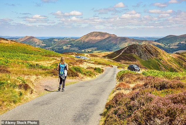 Unberührtheit: Kate Johnson erkundet die englische Grafschaft Shropshire, die als eines der „Top-Reiseziele“ der Welt gefeiert wird.  Oben: Moorlandschaft von Long Mynd (Archivbild)