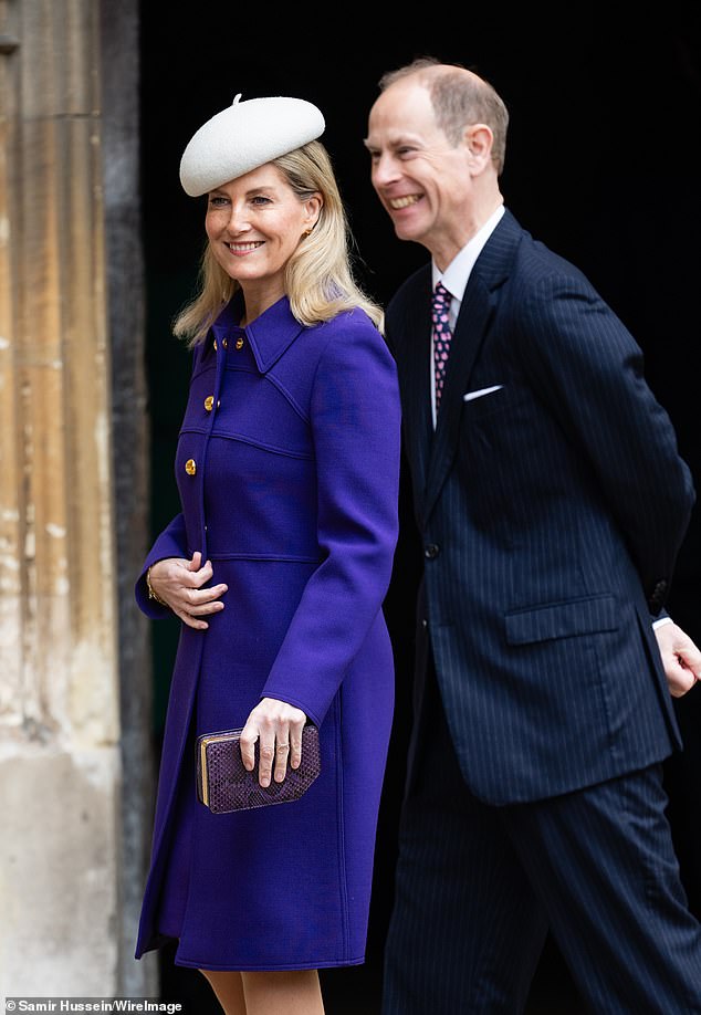 Im Bild: Der Herzog und die Herzogin von Edinburgh beim Ostergottesdienst auf Schloss Windsor im März
