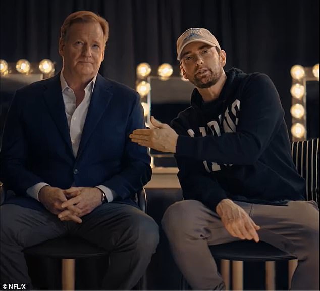 Eminem spielte zusammen mit Commissioner Goodell in einer Promo vor dem NFL Draft