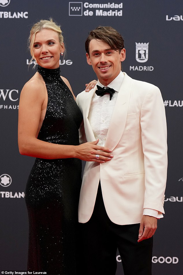 Tennis stars Katie Boulter and Alex de Minaur looked loved-up as they attended the star-studded Laureus World Sports Awards in Madrid on Monday evening