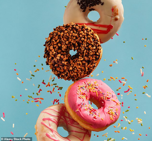 If you're prone to UTIs, it could be a good idea to cut down on sugary snacks such as doughnuts