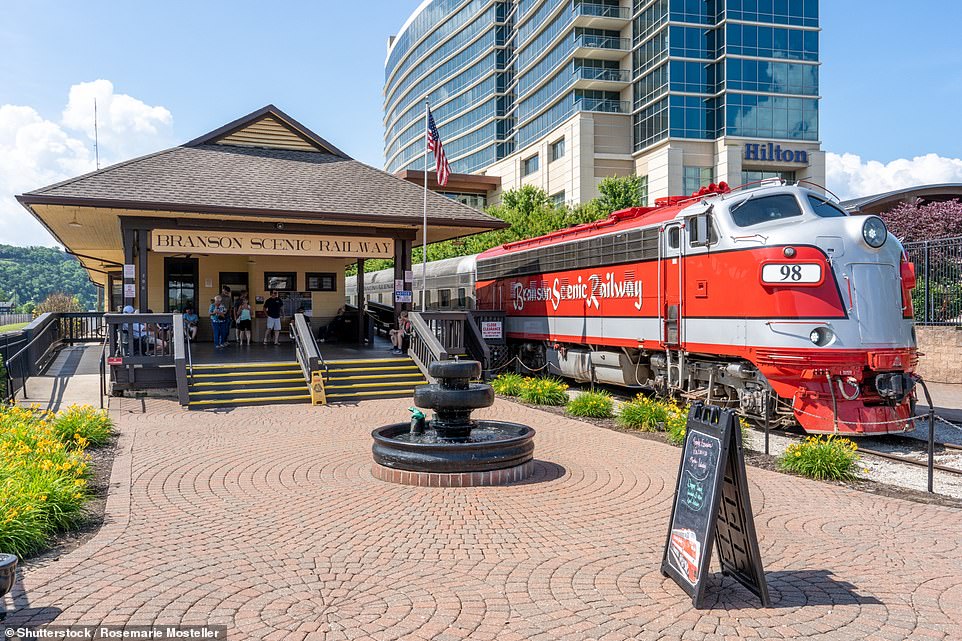 A new study reveals 'the 100 most boring attractions across the globe' and Branson Scenic Railway (pictured) in Missouri takes the undesirable top spot