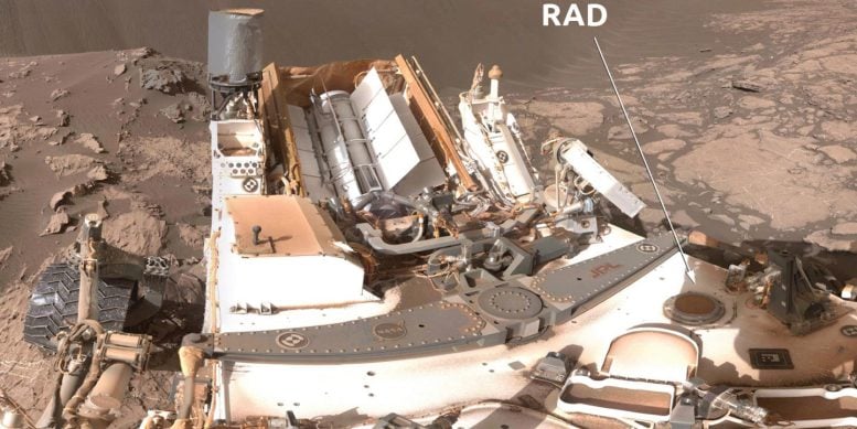 Strahlungsbewertungsdetektor des Curiosity Rover