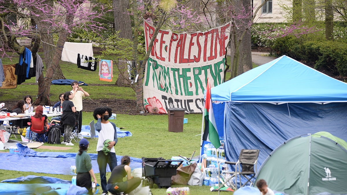 Pro-palästinensischer Protest der Northwestern University