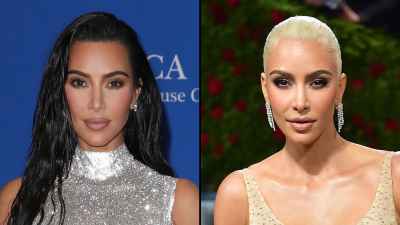 Kim Kardashian-Prominente, die ihre brünetten Haare gegen blonde eingetauscht haben