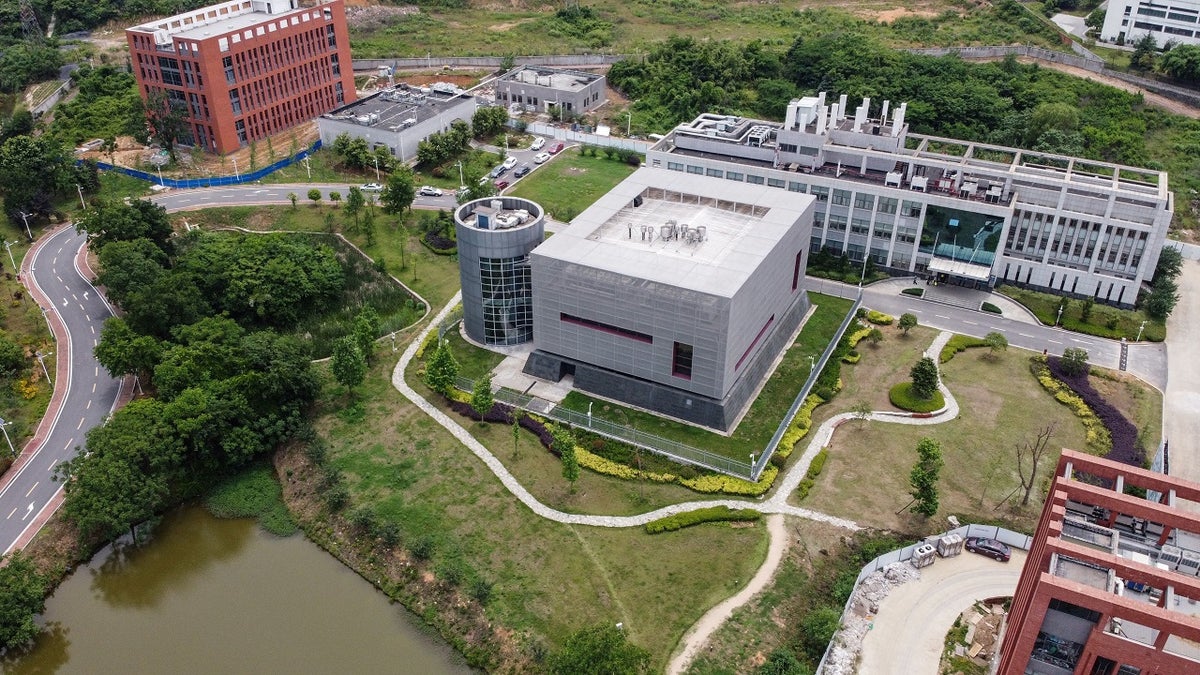 Luftaufnahme des Campus des Wuhan Institute of Virology
