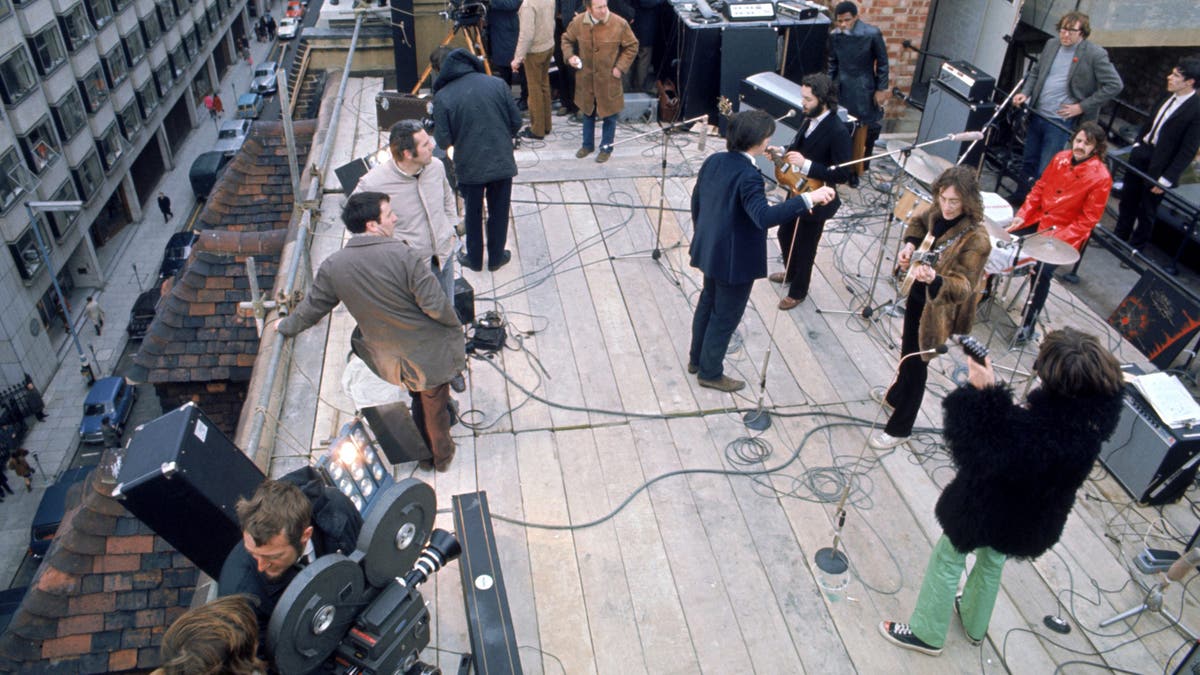Beatles auf dem Dach