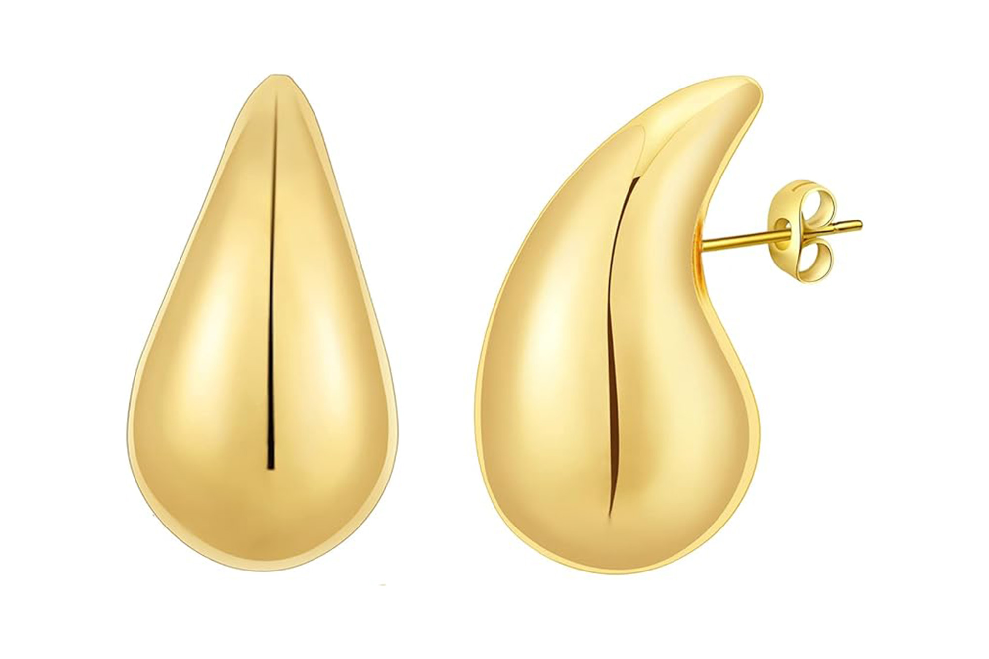 Asvo gold drop earrings