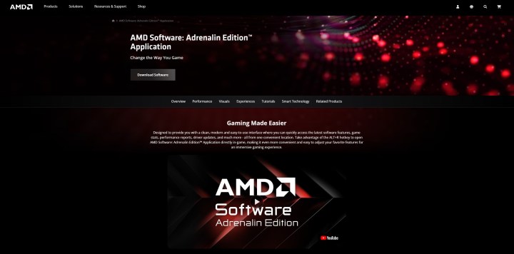 AMD Adrenalin-Website.