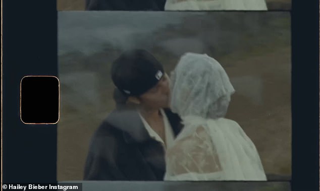 Justin küsste seine Frau, während sie die frohe Botschaft feierten