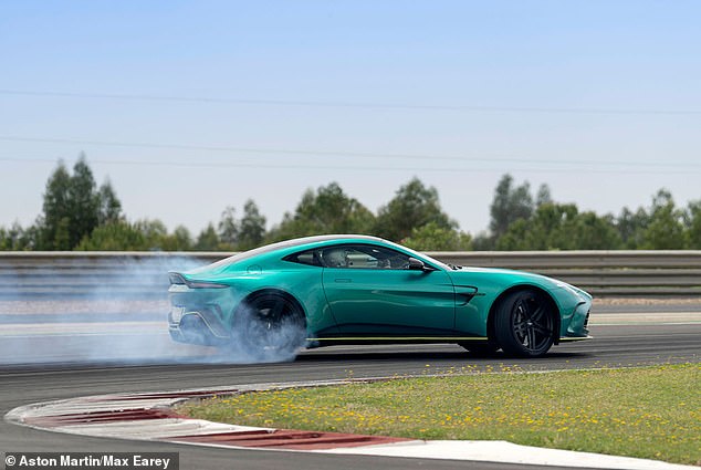 Ray had a first-hand experience behind the wheel of the new Vantage during a morning spent doing hot laps at the Monteblanco racing circuit on the outskirts of Seville in southern Spain