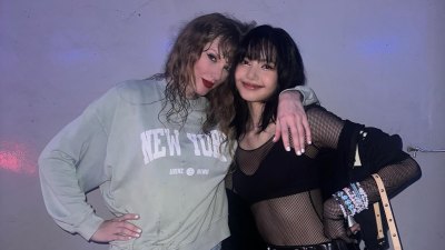 Lisa von Blackpink trifft sich mit Taylor Swift auf ihrer Singapore Eras Tour Show