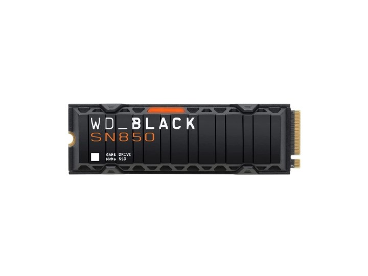 WD_BLACK PS5 SSD auf weißem Hintergrund.