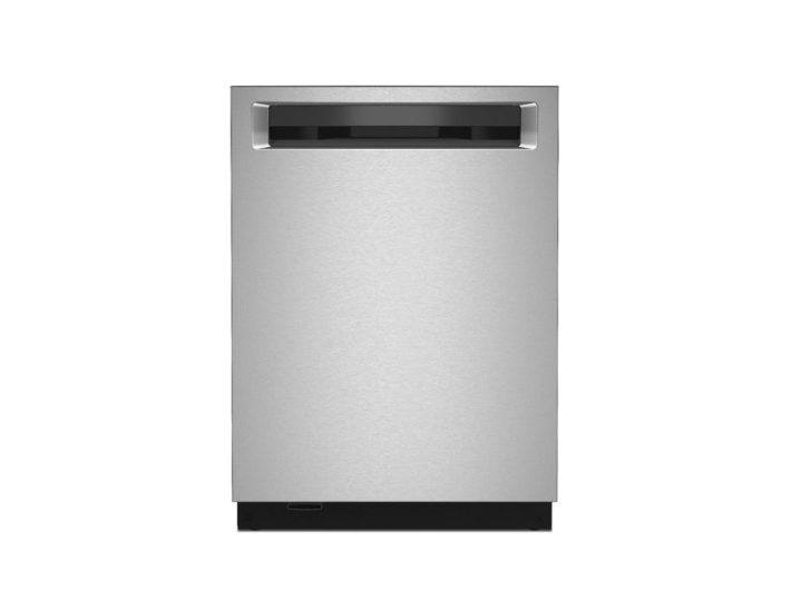 This KitchenAid 24-Inch Top Control Dishwasher has lots of interior space with a smaller frame.
