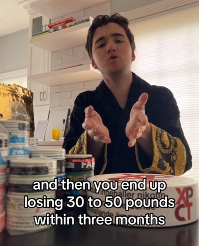 Ein TikToker sagte in einem Video mit der Überschrift „Wie ich in weniger als einem Jahr von 190 Pfund auf 140 Pfund zugenommen habe“ auch: „Am Ende nimmst du innerhalb von drei Monaten 30 bis 50 Pfund ab.“
