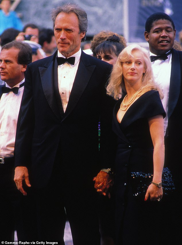 Clint Eastwood with Sondra Locke at the Cannes Film Festival in 1989