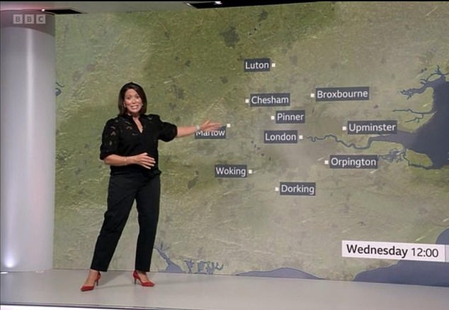 Ms Palmer has 20 years of experience in broadcasting including working as a weather forecaster for the BBC