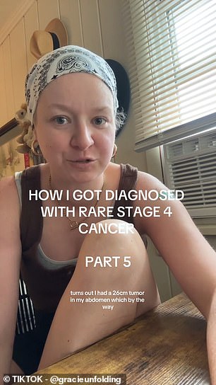 But she actually had stage four adrenal cancer