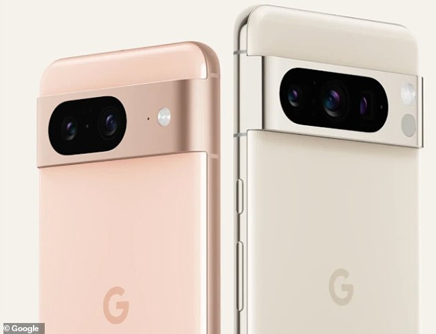 Google neigt dazu, seine Phone by Google-App auf seinen eigenen Pixel-Smartphones vorinstalliert zu haben.  Im Bild: Pixel 8 und Pixel 8 Pro, veröffentlicht im Jahr 2023