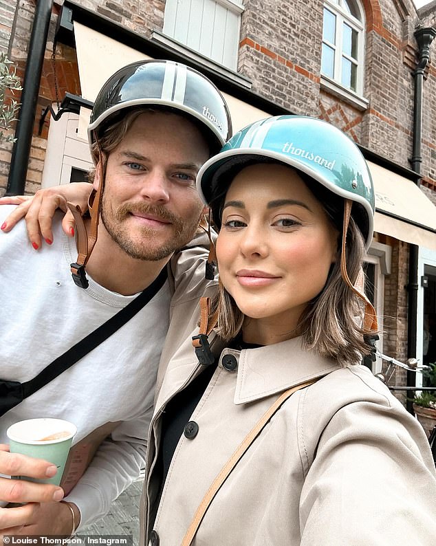 Louise Thompson has revealed she has decided to enjoy early morning 'day dates' with partner Ryan on Instagram on Thursday