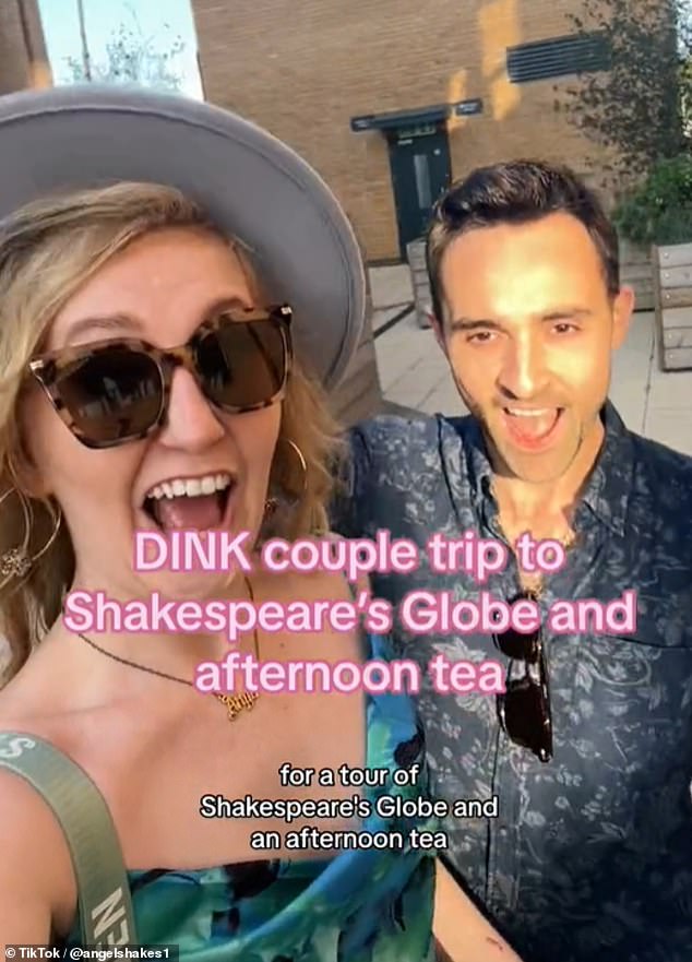 Im August nutzte Influencerin Angel Shakespeare (@angelshakes1) ihr TikTok, um mit ihrem Mann einen „DINK-Tagesausflug“ in London zu dokumentieren