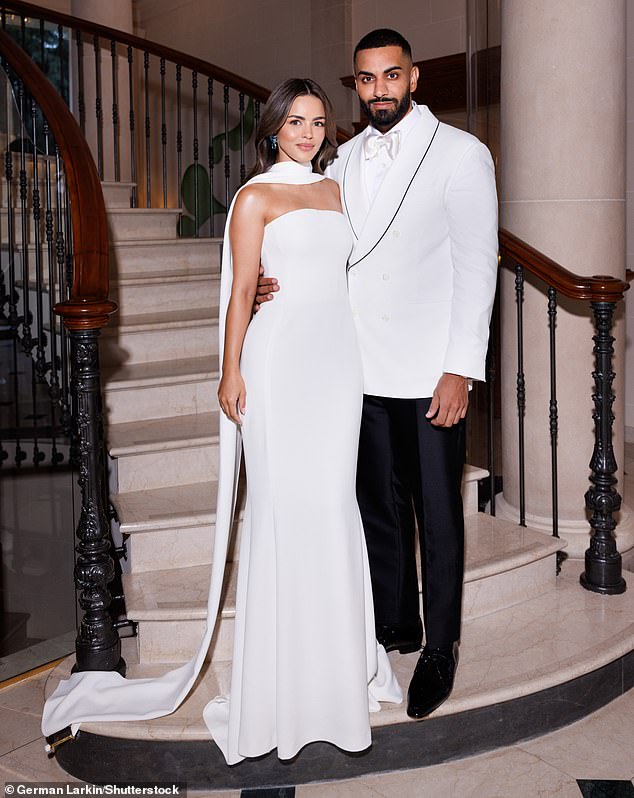 On Thursday, Nada Adelle and PrettyLittleThing founder Umar Kamani kicked off their wedding extravaganza with a white party under the stars