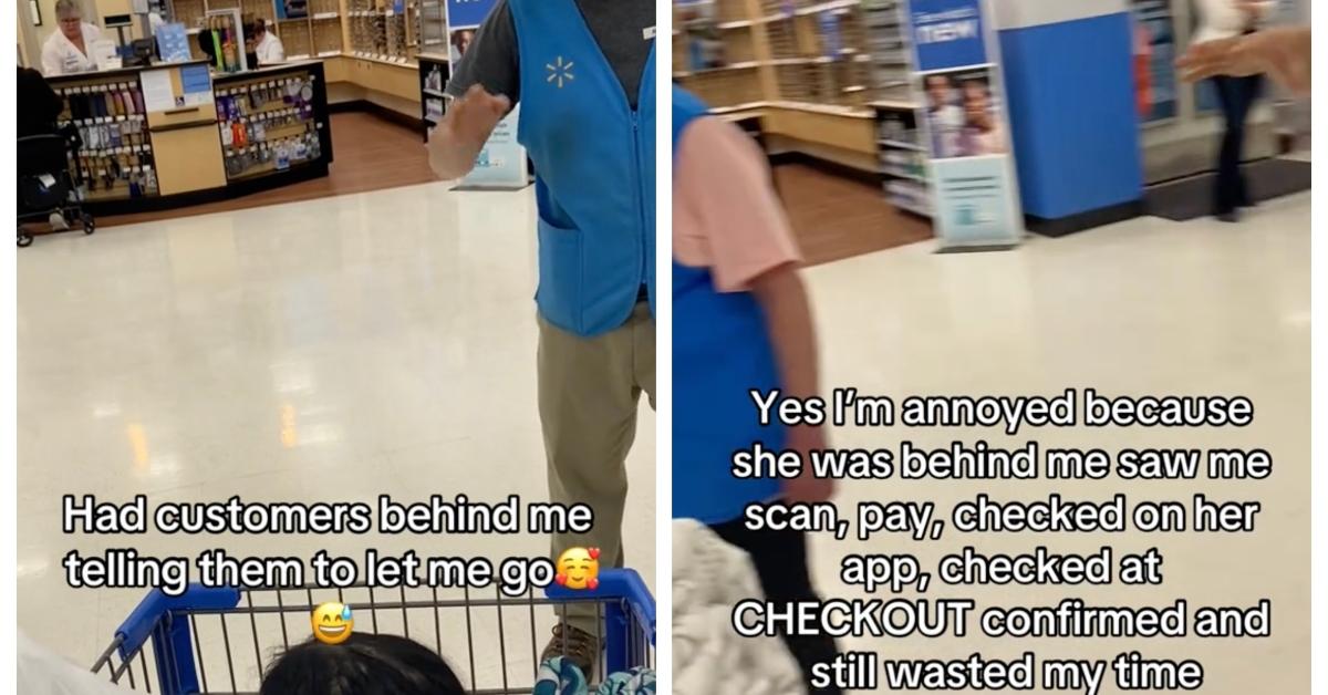 Walmart-Mitarbeiter versucht, Mutter davon abzuhalten, Ausverkaufsartikel zu kaufen