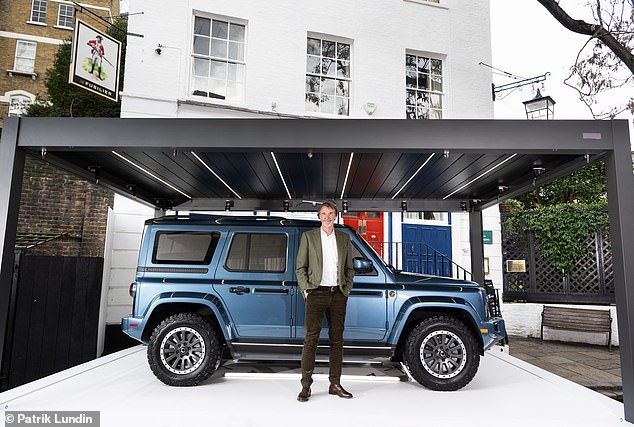 Sir Jim Ratcliffe unveiled the Fusilier outside the pub he owns - The Grenadier - in Belgravia, London in Febrauary. The Fusilier will come in two variants: A range-extender (REx) hybrid and an all-electric battery version (BEV)