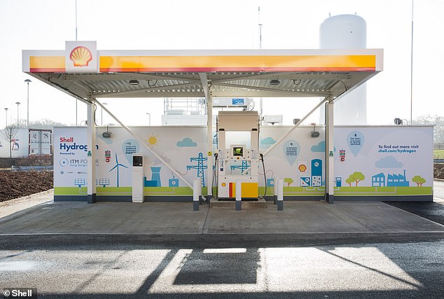 Shell pulled the plug on hydrogen filling stations for passenger cars in Britain in 2022: The oil giant closed its three fuelling sites in Cobham, Gatwick and Beaconsfield